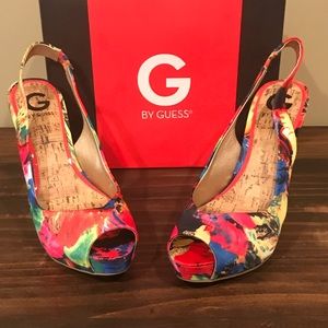 Guess sling back pumps